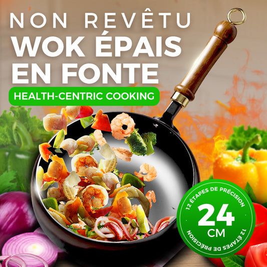 👨🍳😋Assurance qualité + Poêle en fer épais à revêtement non toxique 🍳🥗