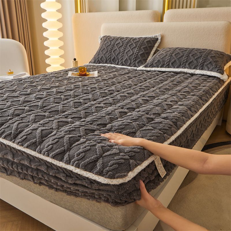 【 📍 Collection exquise 📍】 Chauffeur - Flanne brossée et poche profonde (jusqu'à 40 cm), coins antidérapants pour le confort toute saison ❄️🛌