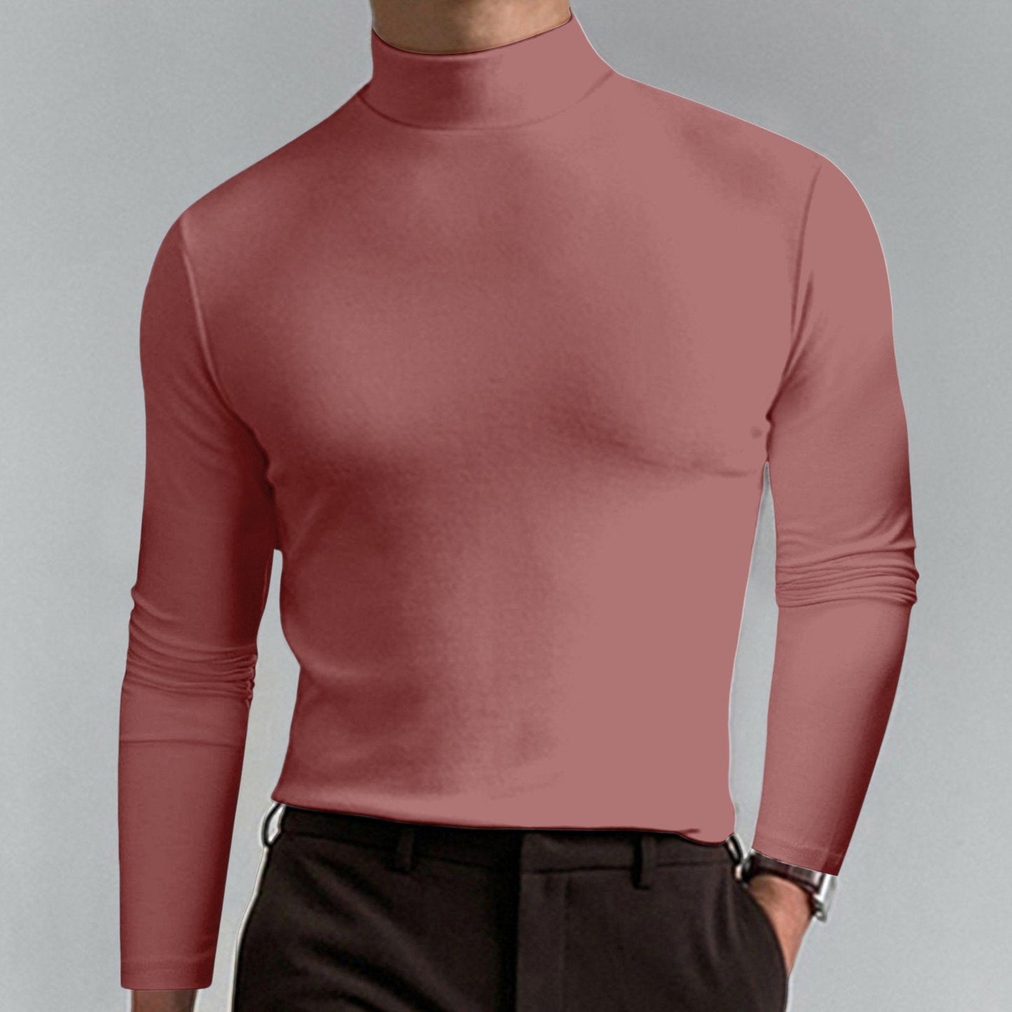 👕 60% de réduction! 🏃♂️ T-shirt Homme à Col Montant – Coupe Adjustable, Tissu Respirant & Polyvalent Sport/Quotidien ✨
