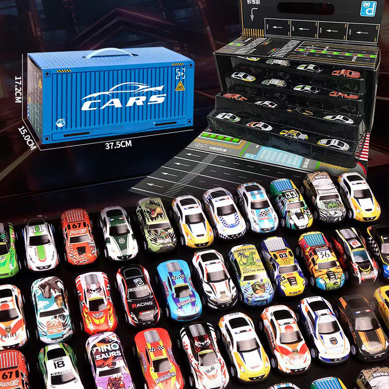 🔥VENTE LIMITÉE 50 % DE RÉDUCTION🔥48 Mini Voitures à Remontage avec Garage Intégré