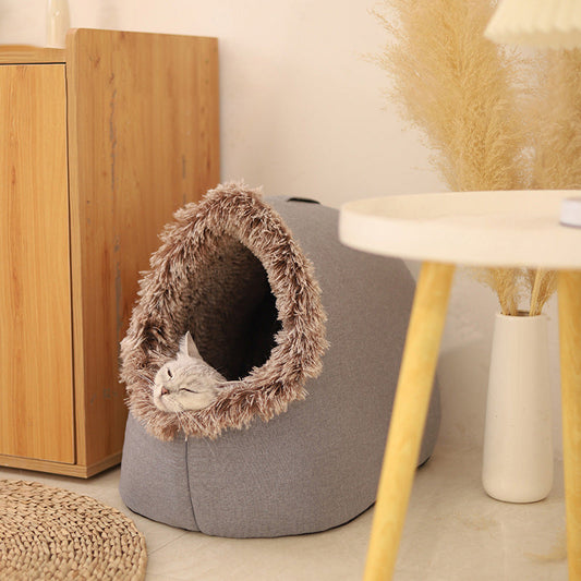🔥Stock limité disponible 50 % DE RÉDUCTION🔥 Lit d'hiver chaud pour animaux de compagnie