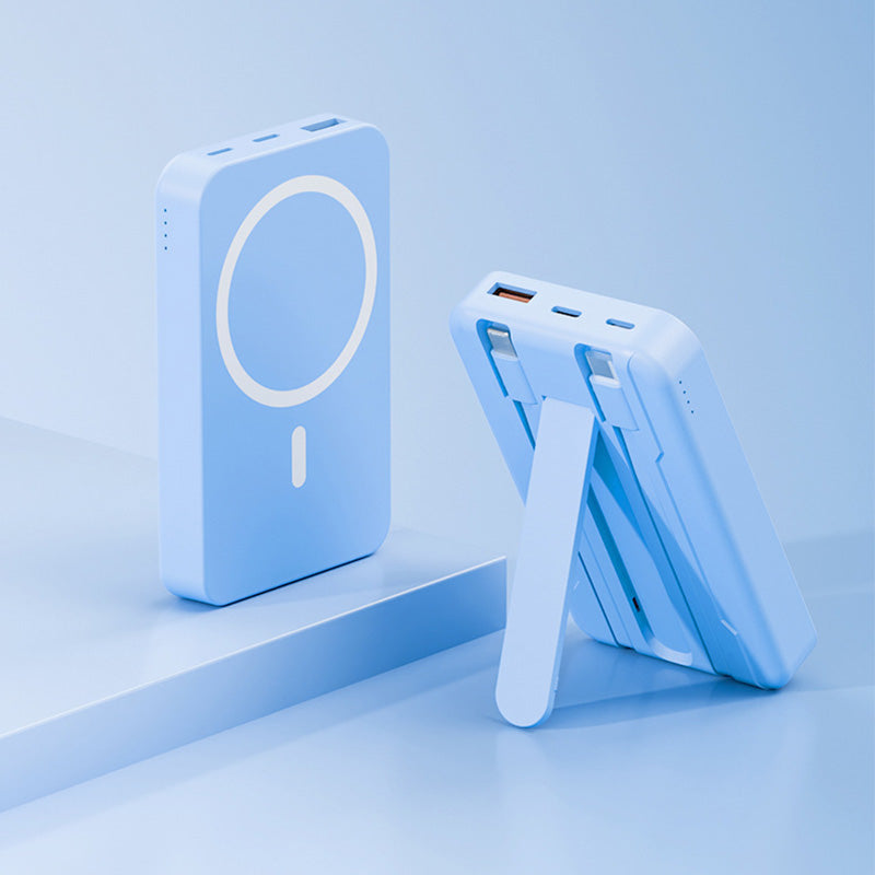 🔋🧲 PROMO FLASH 50% ! Batterie Externe Magnétique MagSafe – Support Intégré, Recharge Rapide 15W-22,5W, 10000/20000mAh, 4 Couleurs, Idéale iPhone & Android 📱