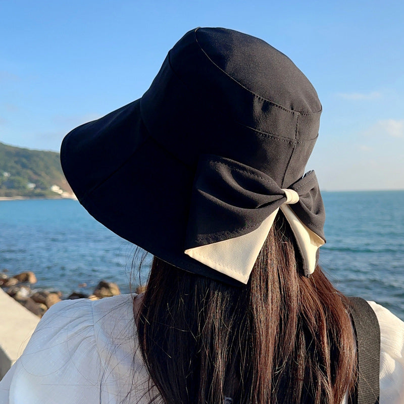 ☀️ Chapeau de Soleil Femme Large Bord | 🎀 Nœud Élégant & Pliable | 🏖️ Protection UV Respirante pour Été