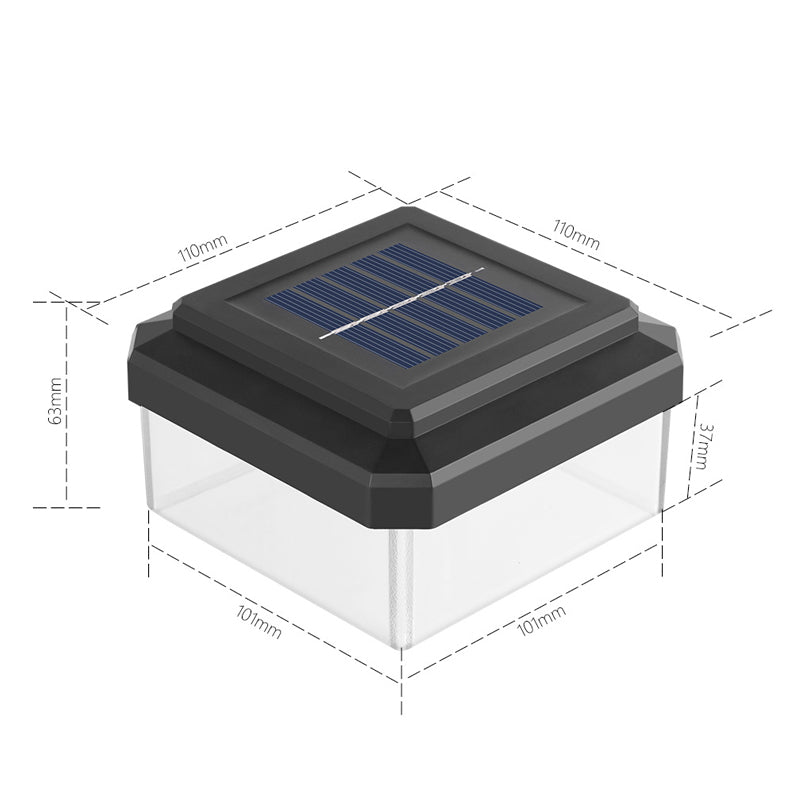 ☀️ LAMPE LED À ÉNERGIE SOLAIRE POUR POTEAU — Résistante aux intempéries | Allumage/extinction automatique | Jardin et terrasse 🌿