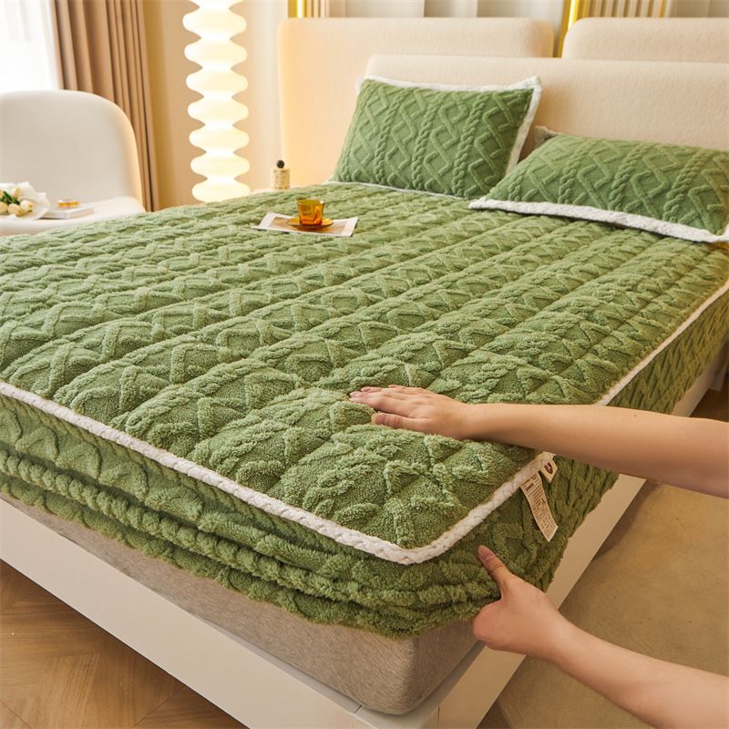 【 📍 Collection exquise 📍】  Chauffeur - Flanne brossée et poche profonde (jusqu'à 40 cm), coins antidérapants pour le confort toute saison ❄️🛌