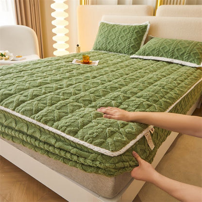 【 📍 Collection exquise 📍】  Chauffeur - Flanne brossée et poche profonde (jusqu'à 40 cm), coins antidérapants pour le confort toute saison ❄️🛌