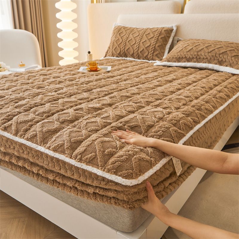 【 📍 Collection exquise 📍】  Chauffeur - Flanne brossée et poche profonde (jusqu'à 40 cm), coins antidérapants pour le confort toute saison ❄️🛌