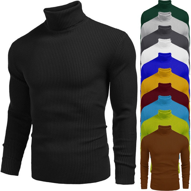 🔥 DERNIER JOUR – 50% DE RÉDUCTION ! Pull Col Roulé Homme en Fourrure de Lapin – Ultra-Doux, Coupe Slim & 14 Coloris
