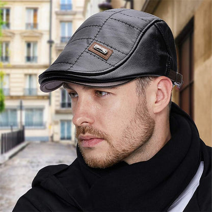 🔥Vente chaude de vacances à 50 % de réduction - Béret en cuir nouvelle mode