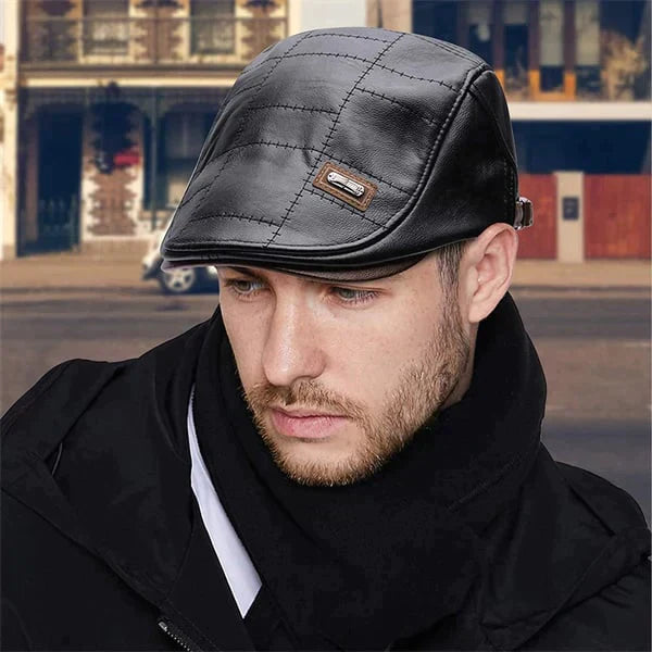 🔥Vente chaude de vacances à 50 % de réduction - Béret en cuir nouvelle mode