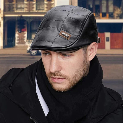 🔥Vente chaude de vacances à 50 % de réduction - Béret en cuir nouvelle mode