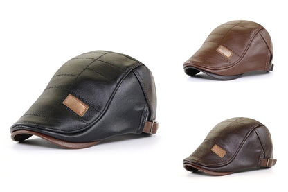 🔥Vente chaude de vacances à 50 % de réduction - Béret en cuir nouvelle mode