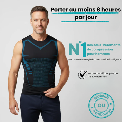 ⏰🔥OFFRE LIMITÉE : 50 % DE RÉDUCTION !🔥Plus de 50K+ unités vendues ! Gilet sculptant ionique – Compression, effet rafraîchissant, sans manches, effet remodelant 💪