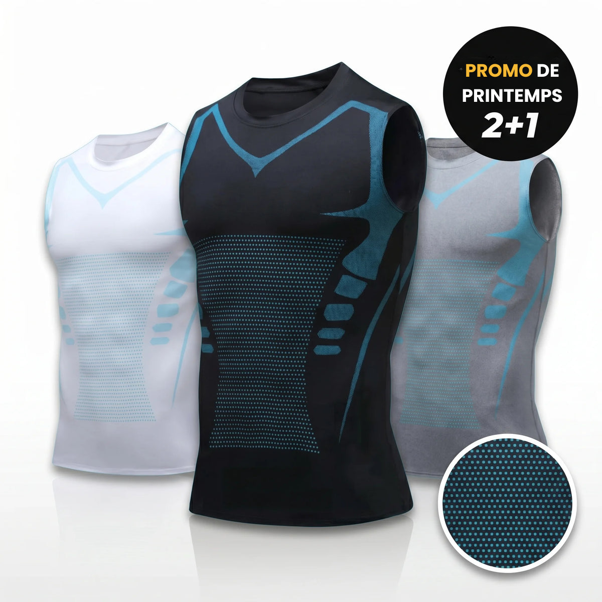⏰🔥OFFRE LIMITÉE : 50 % DE RÉDUCTION !🔥Plus de 50K+ unités vendues ! Gilet sculptant ionique – Compression, effet rafraîchissant, sans manches, effet remodelant 💪