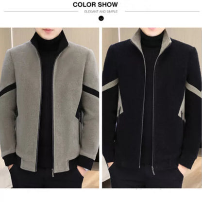 📢📢50 % DE RÉDUCTION !!! ✨Veste zippée décontractée en fausse laine pour homme