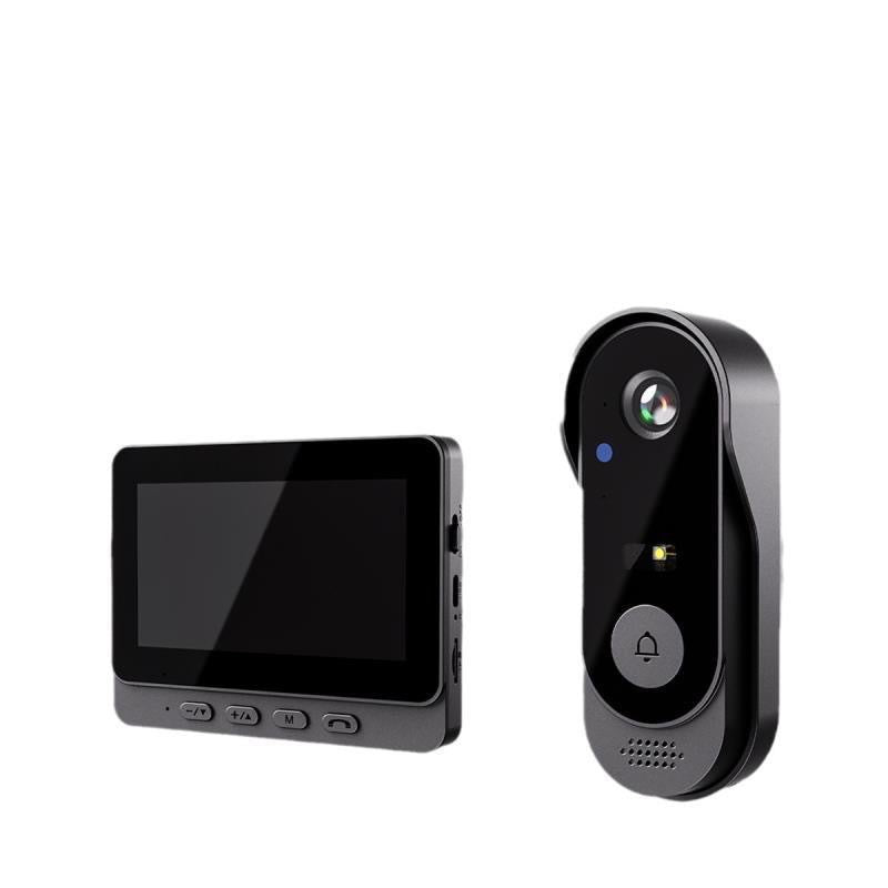 🔔50 % de réduction + livraison gratuite 📹 Caméra de Sonnette Sans Fil 1080P – Champ de Vision 170°, Écran 4,3 Pouces & Vision Nocturne IPX65 🏡