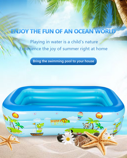 🌊 Piscine Gonflable  – Multi-couches avec Impression
