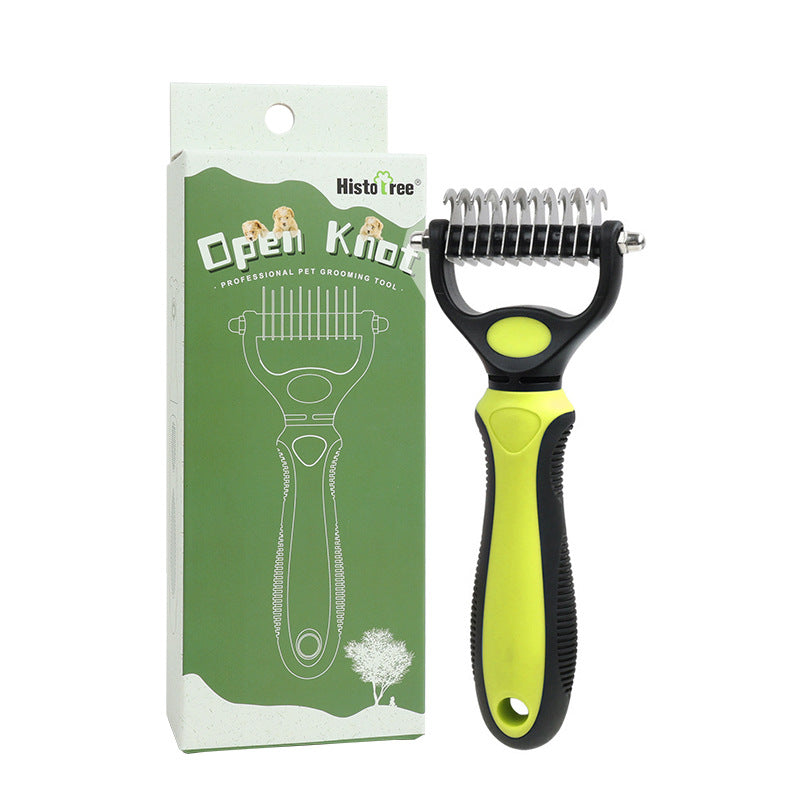 🐾 PROMO LIMITÉE 56% DE RÉDUCTION ! ✨ Brosse Démêlante pour Chats et Chiens – Professionnel, Double Face ✨