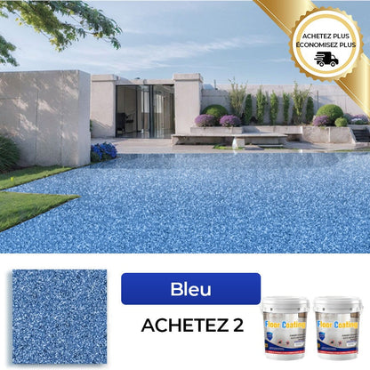 ✨Nouveauté✨Revêtement de sol époxy finition marbre haute brillance