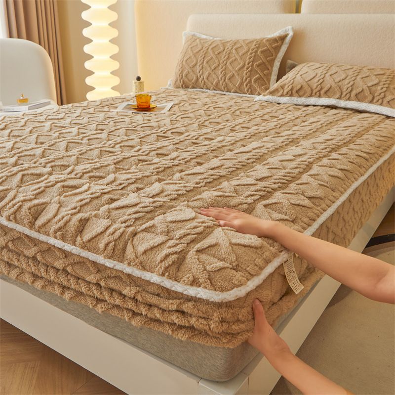 【 📍 Collection exquise 📍】  Chauffeur - Flanne brossée et poche profonde (jusqu'à 40 cm), coins antidérapants pour le confort toute saison ❄️🛌