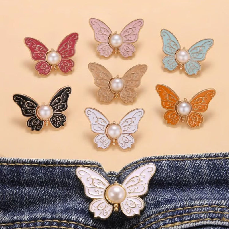 🎀🦋 OFFRE SPÉCIALE 1 ACHETÉ = 4 OFFERTS ! Boucle Papillon Réglable et Détachable – Ajustement Taille Universel, 6 Couleurs, Parfaite pour Robes, Chemises, Manteaux ✨