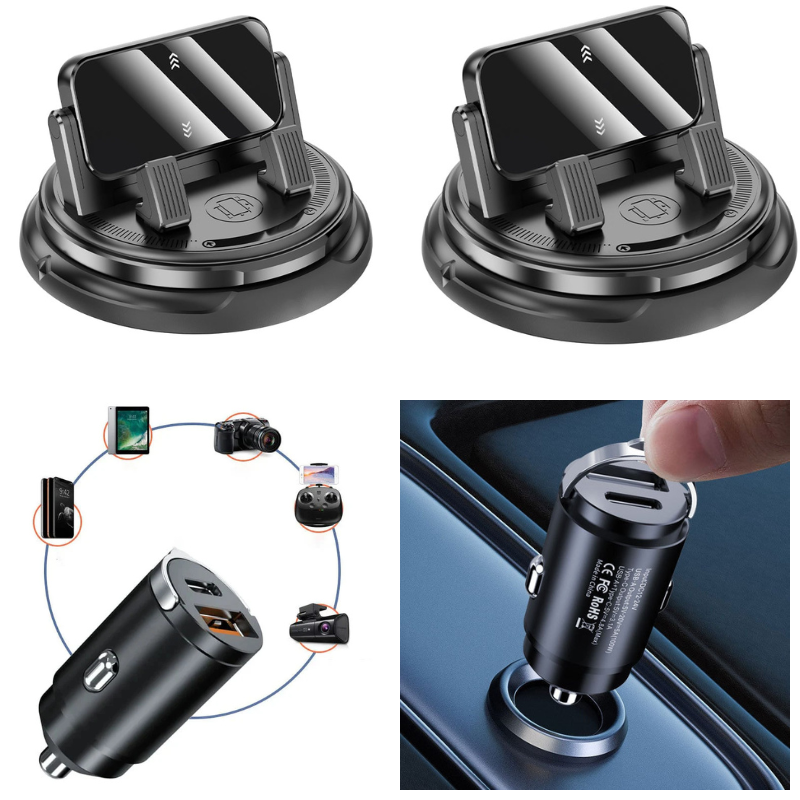 🚗 50 % DE RÉDUCTION MAINTENANT ! 📱 Support de téléphone rotatif à 360° pour tableau de bord de voiture – Rotation complète 360°, fixation stable & utilisation sécurisée au volant
