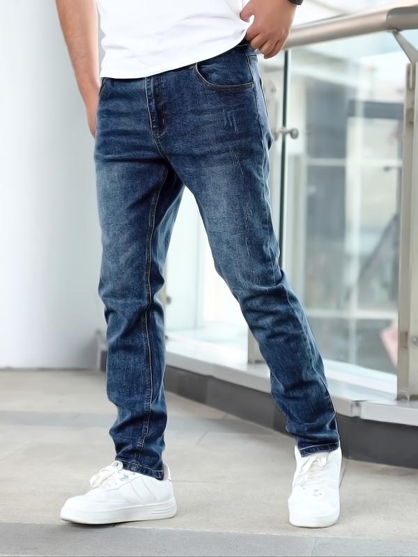 Jean classique à coupe droite pour homme