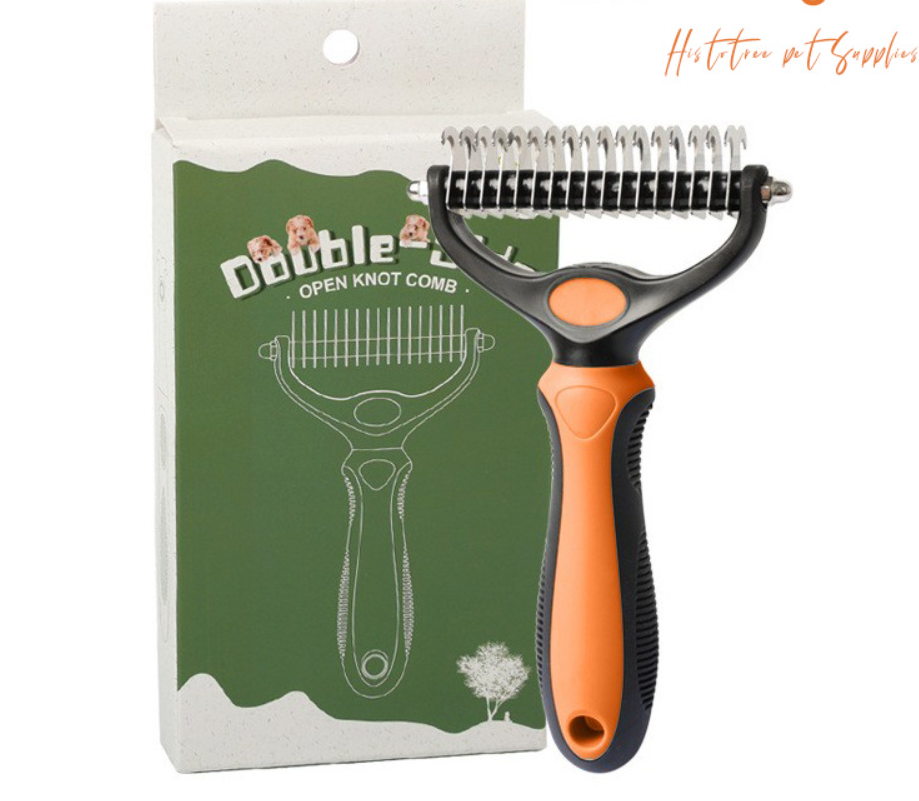 🐾 PROMO LIMITÉE 56% DE RÉDUCTION ! ✨ Brosse Démêlante pour Chats et Chiens – Professionnel, Double Face ✨