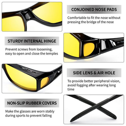 📢📢50 % de réduction !!!🎅Lunettes de conduite à vision nocturne, polarisées anti-éblouissement