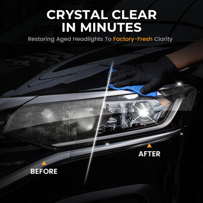 ⏳55 % DE RÉDUCTION EN CE MOMENT🔥Kit de rénovation pour phares de voiture et produit de cristallisation du revêtement🚗✨