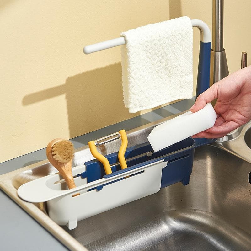 🔥VENTE LIMITÉE 50 % DE RÉDUCTION🔥Panier de rangement pour égouttoir flexible pour évier de cuisine