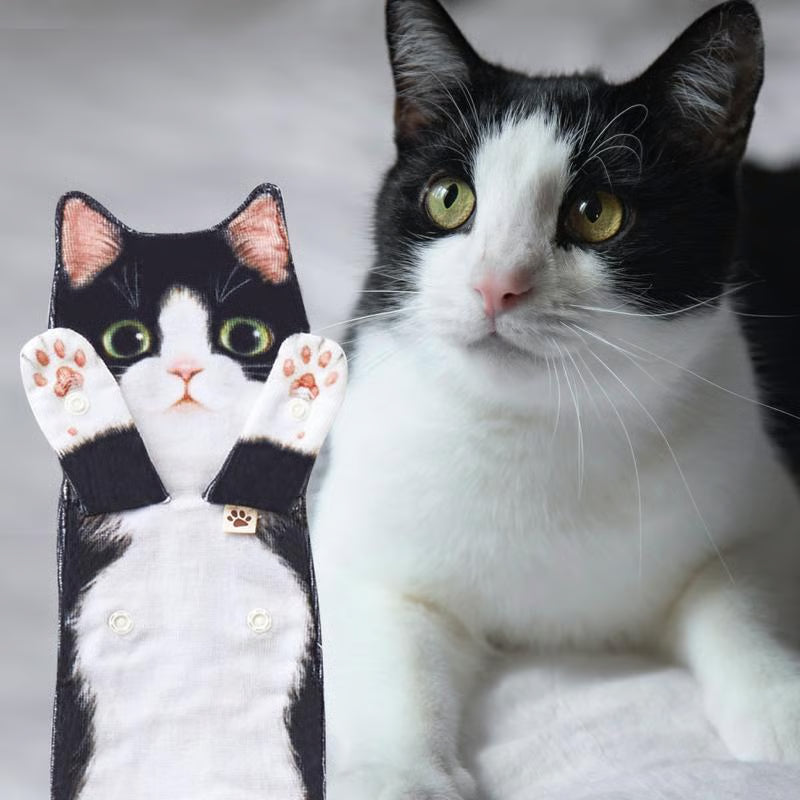 🎁DERNIER JOUR DE SOLDES 50% DE RÉDUCTION✨😺Serviette à main mignonne avec motif chat🐾