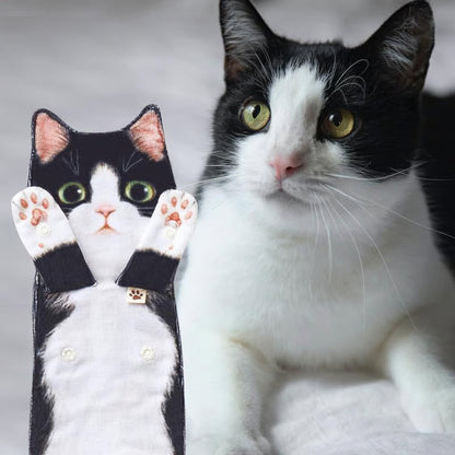 🎁DERNIER JOUR DE SOLDES 50% DE RÉDUCTION✨😺Serviette à main mignonne avec motif chat🐾