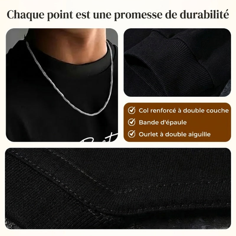 👕 50% DE RÉDUCTION ! T-Shirt Homme Coupe Oversize🆒 – Mélange Coton Premium, Imprimé Urbain & Style Décontracté ✨