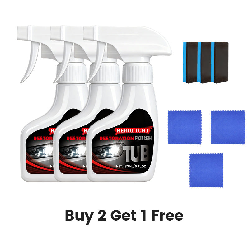 ⏳55 % DE RÉDUCTION EN CE MOMENT🔥Kit de rénovation pour phares de voiture et produit de cristallisation du revêtement🚗✨