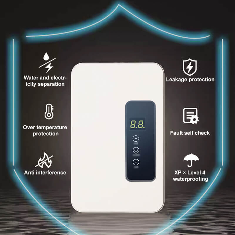 🔥 50% DE RÉDUCTION ! ✨ Chauffe-eau Instantané sans Réservoir - Design Compact avec Contrôle de Température Numérique pour Économie d'Énergie ⚡🚿