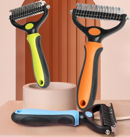 🐾 PROMO LIMITÉE 56% DE RÉDUCTION ! ✨ Brosse Démêlante pour Chats et Chiens – Professionnel, Double Face ✨
