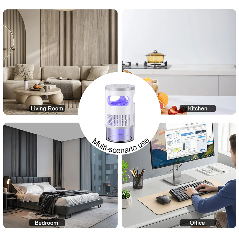 🦟 PROMO LIMITÉE 50% DE RÉDUCTION ! 💡 Appareil Anti-Insectes LED d'Intérieur – Capture Physique, Silencieux & Veilleuse ✨