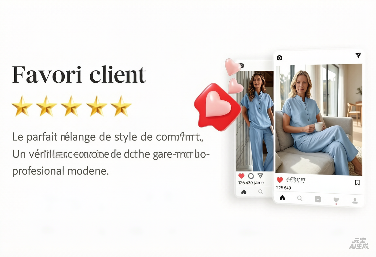 ⛱️ Ensemble Été Femme 2 Pièces : T-shirt + Pantalon Long | Léger & Respirant