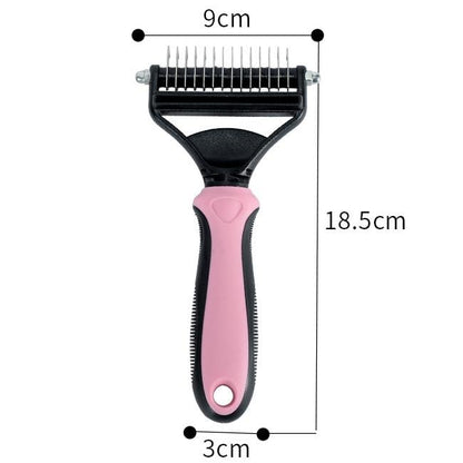 🐾 PROMO LIMITÉE 56% DE RÉDUCTION ! ✨ Brosse Démêlante pour Chats et Chiens – Professionnel, Double Face ✨
