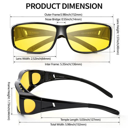 📢📢50 % de réduction !!!🎅Lunettes de conduite à vision nocturne, polarisées anti-éblouissement