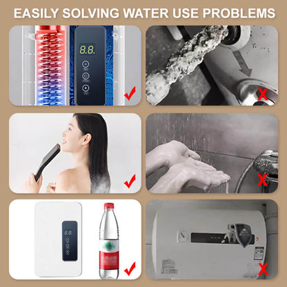 🔥 50% DE RÉDUCTION ! ✨ Chauffe-eau Instantané sans Réservoir - Design Compact avec Contrôle de Température Numérique pour Économie d'Énergie ⚡🚿