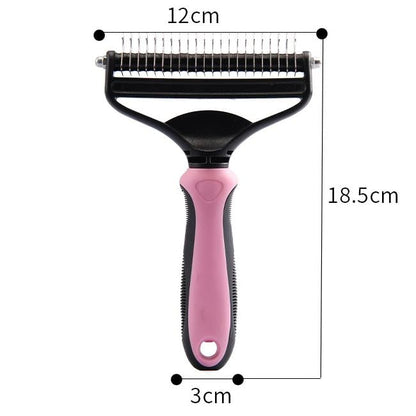 🐾 PROMO LIMITÉE 56% DE RÉDUCTION ! ✨ Brosse Démêlante pour Chats et Chiens – Professionnel, Double Face ✨