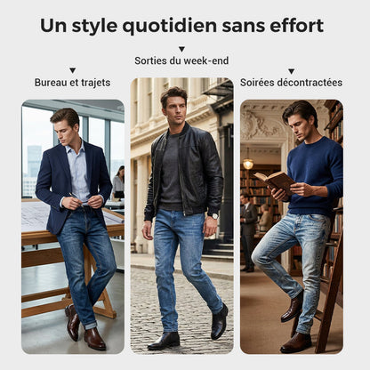 Jean classique à coupe droite pour homme