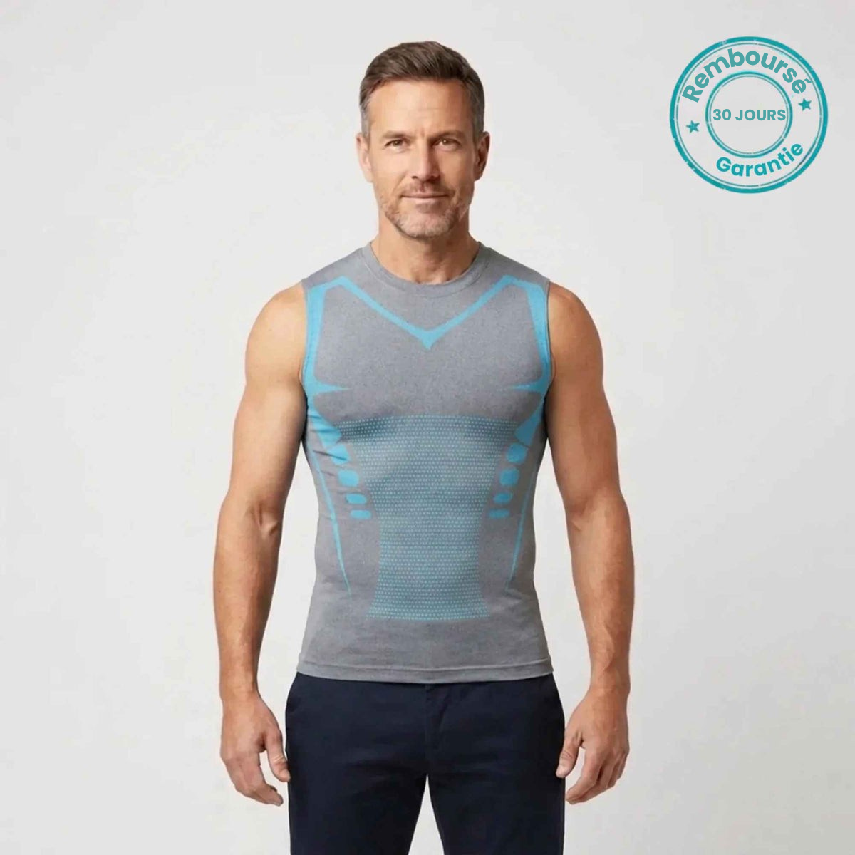 ⏰🔥OFFRE LIMITÉE : 50 % DE RÉDUCTION !🔥Plus de 50K+ unités vendues ! Gilet sculptant ionique – Compression, effet rafraîchissant, sans manches, effet remodelant 💪