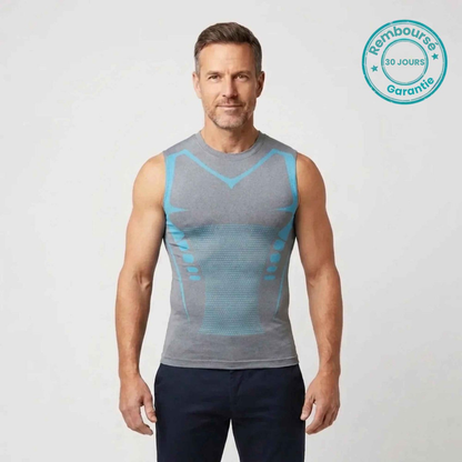 ⏰🔥OFFRE LIMITÉE : 50 % DE RÉDUCTION !🔥Plus de 50K+ unités vendues ! Gilet sculptant ionique – Compression, effet rafraîchissant, sans manches, effet remodelant 💪