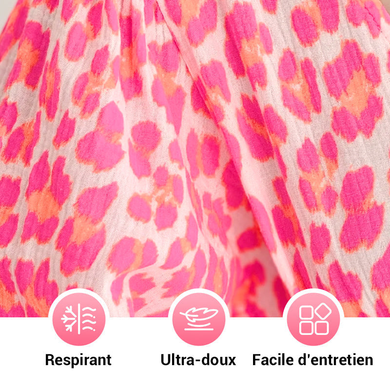 📢📢60% de réduction ! Robe Imprimée à Col en V pour Femme – Confort, Élégance & Polyvalence ✨👗