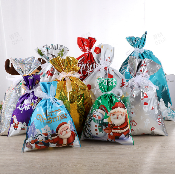🔥Stock limité disponible 50 % DE RÉDUCTION🔥 - Sacs cadeaux de Noël avec cordon de serrage (biodégradables)