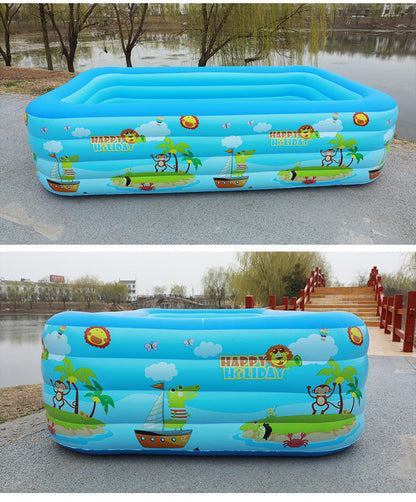 🌊 Piscine Gonflable  – Multi-couches avec Impression