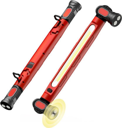 💡Lampe de Travail LED 3000LM – Base Magnétique & Crochet de Suspension, Batterie Rechargeable 5200mAh, Parfaite pour Atelier, Garage et Réparation Auto 🔧⚡